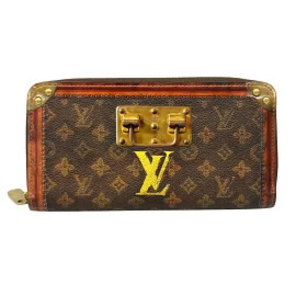 LOUIS VUITTON Zippy Wallet Long Monogram Leather